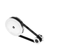 1 pz 2GT Puleggia GT2 Puleggia 60 denti 20 denti 5mm/8mm Riduzione 3:1/1:3 Larghezza della cinghia 6mm for stampante 3D Accessori fai da te(20T B8mm-60T B10mm,Belt 200mm-W6mm)