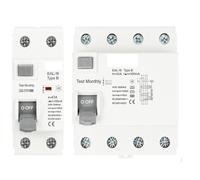 1 pz 2P 4P 10/30/100/300mA Interruttore differenziale di corrente CC RCCB RCD Tipo B 6KA Din Rail Differenziale(100mA,4P 16A)