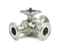 1 pz 3/4 "1" 1-1/4 "1-1/2" 2 "SS304 Sfera a tre vie tipo T/L