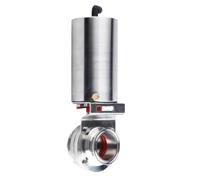 1 pz 3/4 "1" 1.2 "1.5" 2 "In Acciaio Inox 304 Pneumatico Quick-Connect Valvola a Farfalla a Singolo Effetto pneumatico Polvere(45mm Ferrule 64)