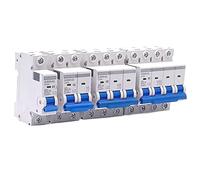 1 pz 3/4 poli su guida Din Mini interruttore automatico scatola di distribuzione interruttore aria domestica attrezzatura meccanica protezione motore (dimensioni : 4 poli, colore : 6A)(6a,3 Pole)