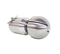 1 pz 3/8"-2"BSPT SS316 Sfera di spruzzo rotante in acciaio inossidabile Filettatura femmina sanitaria Testa pulizia del serbatoio CIP Raccordo lavaggio con copertura a 360 gradi(Diameter 12.7)