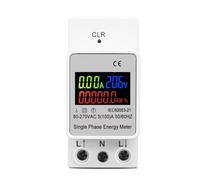 1 pz 3 in 1 guida DIN AC 110 V 220 V 100 A Tensione Corrente KWH Misuratore di energia elettrica VOLT AMP Voltmetro Amperometro Wattmetro