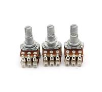 1 Pz/3 Pz Dual Deck MN500K Miscela Balance Pickup Potenziometro Audio Pentole Chitarra Volume Tono Controllo Pentole Interruttore Chrome parti di chitarra(MN500K,3pcs)