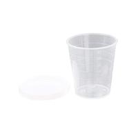 1 pz 30/50 ml Misurino Tazze Con Coperchio Con Graduato Trasparente Chimica Contenitore Esperimento Clear Supplies si adatta cucchiai cucchiai tazze a tazze misura usa e getta bar mini tazza, te