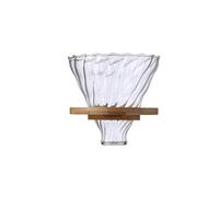 1 pz 300ml/600ml Versare sopra la macchina for il caffè Set caraffa in vetro con filtro antigoccia, compatibile for bar del negozio di casa(Large and Tray)