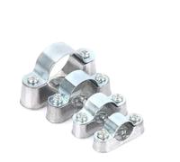 1 pz 304 Morsetto for tubo a sella in acciaio inossidabile con vite Codice fuori parete Staffa for tubo tondo da 16 mm a 50 mm Fissaggio hardware con clip fissa(Stainless Steel 16mm)