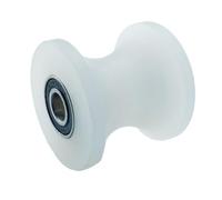 1 pz 304 puleggia cuscinetto rullo ruota di guida a forma di U materiale in polipropilene puleggia fissa cavo linea ruota di sospensione(10-20MM without rod)