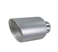 1 Pz 304 Punta Di Scarico In Acciaio Inossidabile Opaco Punta Silenziatore Per Auto Universale Tubo Modificare Per Golf GTI Tubo Di Scappamento(ID60-OD101mm)