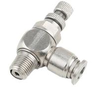 1 pz 304 Raccordo pneumatico SL6-M5 1/8"-6mm Valvola a farfalla Controllo riduzione pressione Regolazione SL10-02 SL6-01 SL8-01 SL6-02(SL4-02)