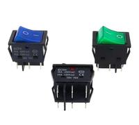 1 PZ 30A 250 V CA Corrente elevata, ON/OFF, 4/6 Pin Speciale for Eelding Machine, KCD4, Interruttori a pulsante di accensione a bilanciere(30A Green,4Pin)