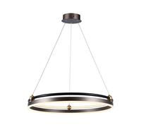1 pz 30W LED Designer Hanging Lamp Single Ring 3000K Coffee Body