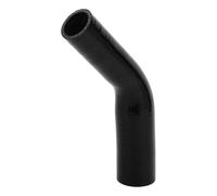 1 pz 32-42mm ID 120mm 4.72" Lungo 45° Tubo flessibile in silicone nero per auto