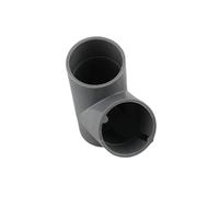 1 pz 32 mm 40 mm tubo in PVC connettore a 3 vie irrigazione giardino 1 pollice tipo Y tubo acqua adattatore acquario adattatore inclinato di 45 gradi(Szary,Inside diameter 32mm)