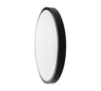 1 pz 36W LED Dome Light Round Black Frame 6400K IP44