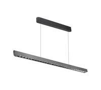 1 pz 36W LED Linear Hanging Suspension Light Lens Type-CCT:3IN1 - Matte Grey