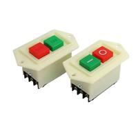 1 PZ 380V LC3 Pulsante Interruttore di Avvio 5A 10A ON-OFF Pulsante Interruttore Trifase Pulsante di Avvio for Trapano da Banco Rettificatrice(LC3-5A)