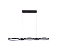 1 pz 38W LED Designer Hanging Lamp Black 3000K