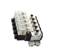 1 pz 3V310-10 Blocco valvola solenoide normalmente chiusa con accessori silenziatore Base Collettore CC 12 V 24 V CA 110 V 220 V 3 porte 3V310-10-NC(AC110V 8 IN 8 OUT)