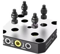 1 pz 4-5 Assi Apparecchio Morsa autocentrante Positivo Accoppiato con Punto Zero Cambio Rapido Quattro Assi L-block Bridge Board DJ-6080H D52(DJ-80120 Soft Jaw)