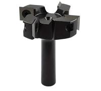 1 pz. 4 lame for pialla for legno a forma di T, fresa for superfici in, gambo staccabile, strumento for spianare lastre,Grado industriale(12mmx 4T)