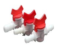 1 pz 4 mm 6 mm 8 mm 10 mm 12 mm 16 mm 20 mm 25 mm PVC tubo flessibile valvola a sfera in plastica a due vie connettore for acquario giardino(12-8mm)