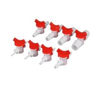 1 pz 4 mm 6 mm 8 mm 10 mm 12 mm 16 mm 20 mm PVC Hose Barb Two Way Plastic Ball Valve Aquarium Garden Micro Irrigation Connector(10 mm)