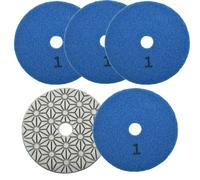 1 pz/4 pollici 100 mm diamante bagnato secco 3 passaggi tamponi lucidatura grani