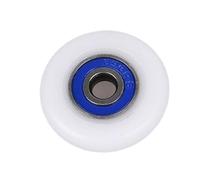 1 pz/4 pz Rullo for porta doccia con ferramenta di fissaggio 19/23/25/27/29 mm con vite Puleggia for porta scorrevole Ruote silenziose in nylon(4Pcs 27mm)