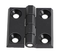 1 pz 40/50/60 mm cerniere a testa for porta in metallo nero armadio in alluminio scatola sportello posteriore capannone cerniera hardware for mobili(60x60mm)