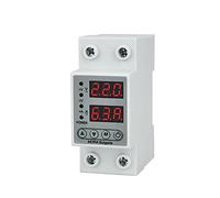 1 Pz 40A 63A Digital Regolabile Over & Under Voltage Protector Doppio Display 230 V Relè Sovratensione(63a)