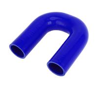 1 pz 40mm 1.57" ID 150mm 5.91" Lungo 180 gradi Tubo flessibile silicone blu