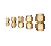 1 pz 45 gradi SAE-Standard 1/4" 3/8" 1/2" 3/4" Flare tubo raccordo raccordo Euqal riduttore accoppiamento con dado (da 3l8 a 5l8 pollici)