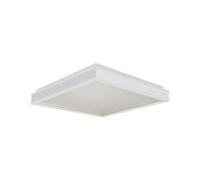 1 pz 48W LED Designer Light Square White Finish 4000K Dimmable