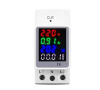1 pz 4IN1 AC 110V 220V 100A Tensione Corrente KWH Misuratore di monitoraggio 'energia elettrica VOLT AMP Voltmetro Amperometro Wattmetro Din Rail(AC 160-275V)