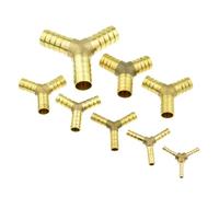 1 pz 4mm 5mm 6mm 8mm 10mm 12mm 14mm 16mm 19mm 25mm Hose Barb Ottone Spinato Dritto Gomito Tee Y 2 3 4 Vie Raccordo Connettore(Y 3 Way,10mm)