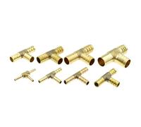 1 pz 4mm 5mm 6mm 8mm 10mm 12mm 14mm 16mm 19mm 25mm Hose Barb Ottone Spinato Dritto Gomito Tee Y 2 3 4 Vie Raccordo Connettore(T 3 Way,4mm)