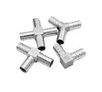 1 pz 4mm 6mm 8mm 10mm 12mm 13mm 14mm 15mm 16mm 19mm Portagomma Pagoda Tail Tee Y Gomito Croce 3 4 Vie Raccordo for Tubo in Acciaio Inox 304(L-Type 13mm)