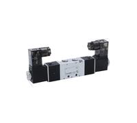 1 Pz 4V120-06 4v220-08 elettrovalvola a doppia testa a doppio controllo a 5 vie a 2 posizioni di spegnimento manutenzione valvola direzionale pneumatica(4V120-06,AC220V)