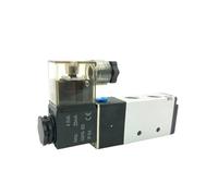 1 PZ 4V210-06/08 Elettrovalvola G 1/8 "G 1/4" valvola di controllo pneumatico 'aria a due posizioni e cinque vie modello di progettazione(4V210 08High Quality,DC24V_1PC)