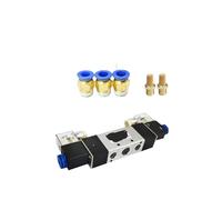 1 Pz 4V320-10 Spegnimento di controllo a doppia testa a 5 vie e 2 posizioni mantenendo l'elettrovalvola 'aria con direzione pneumatica(10mm fittings,DC24V)