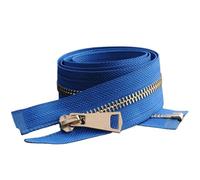 1 pz 5# 85cm Cerniera in metallo, cerniera aperta for giacca e abbigliamento da cucire(Blue)