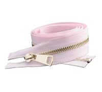 1 pz 5# 85cm Cerniera in metallo, cerniera aperta for giacca e abbigliamento da cucire(Pink)