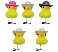 1 pz/5 pz/10 pezzi/20 pezzi Cartoon Anatra Forcina Clip Per Le Vacanze Primavera Carnevale Coda di Cavallo Frangia Forcina Per La Ragazza