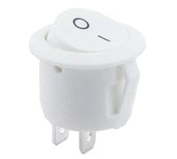 1 pz 5 pz 10 pz Rosso Nero Bianco ON/OFF Interruttore a levetta rotondo 6 A/250 V CA 10 A 125 V CA Interruttore a pulsante in plastica 2 PIN 3 PIN KCD1(ON-OFF White 2PIN,5PCS)