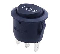 1 pz 5 pz 10 pz Rosso Nero Bianco ON/OFF Interruttore a levetta rotondo 6 A/250 V CA 10 A 125 V CA Interruttore a pulsante in plastica 2 PIN 3 PIN KCD1(ON-OFF-ON Black 3PIN,1PCS)