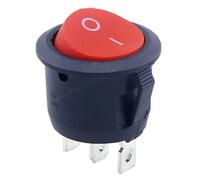 1 pz 5 pz 10 pz Rosso Nero Bianco ON/OFF Interruttore a levetta rotondo 6 A/250 V CA 10 A 125 V CA Interruttore a pulsante in plastica 2 PIN 3 PIN KCD1(ON-OFF Red 3PIN,5PCS)