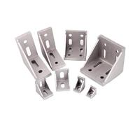 1 pz/5 pz/20 pz Angolo di Montaggio Angolo di Alluminio Staffa di Fissaggio del Connettore 2020 3030 4040 4545 Serie profilo in alluminio(4080 4pcs)