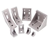 1 pz/5 pz/20 pz Staffa di fissaggio angolare in alluminio for connettore angolare Serie 2020 3030 4040 4545 Profilo in alluminio(2020 10pcs)
