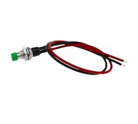 1 pz/5 pz PBS-110 7mm Interruttore a pulsante momentaneo Premere l'interruttore di reset momentaneo nel pulsante Off Normalmente aperto Microinterruttore No(Green,5pcs)